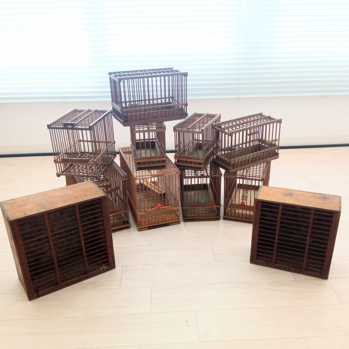 Yahoo!オークション -「鳥籠」(木工、竹工芸) (工芸品)の落札 Yahoo!オークション -「鳥籠」(木工、竹工芸) (工芸品)の落札