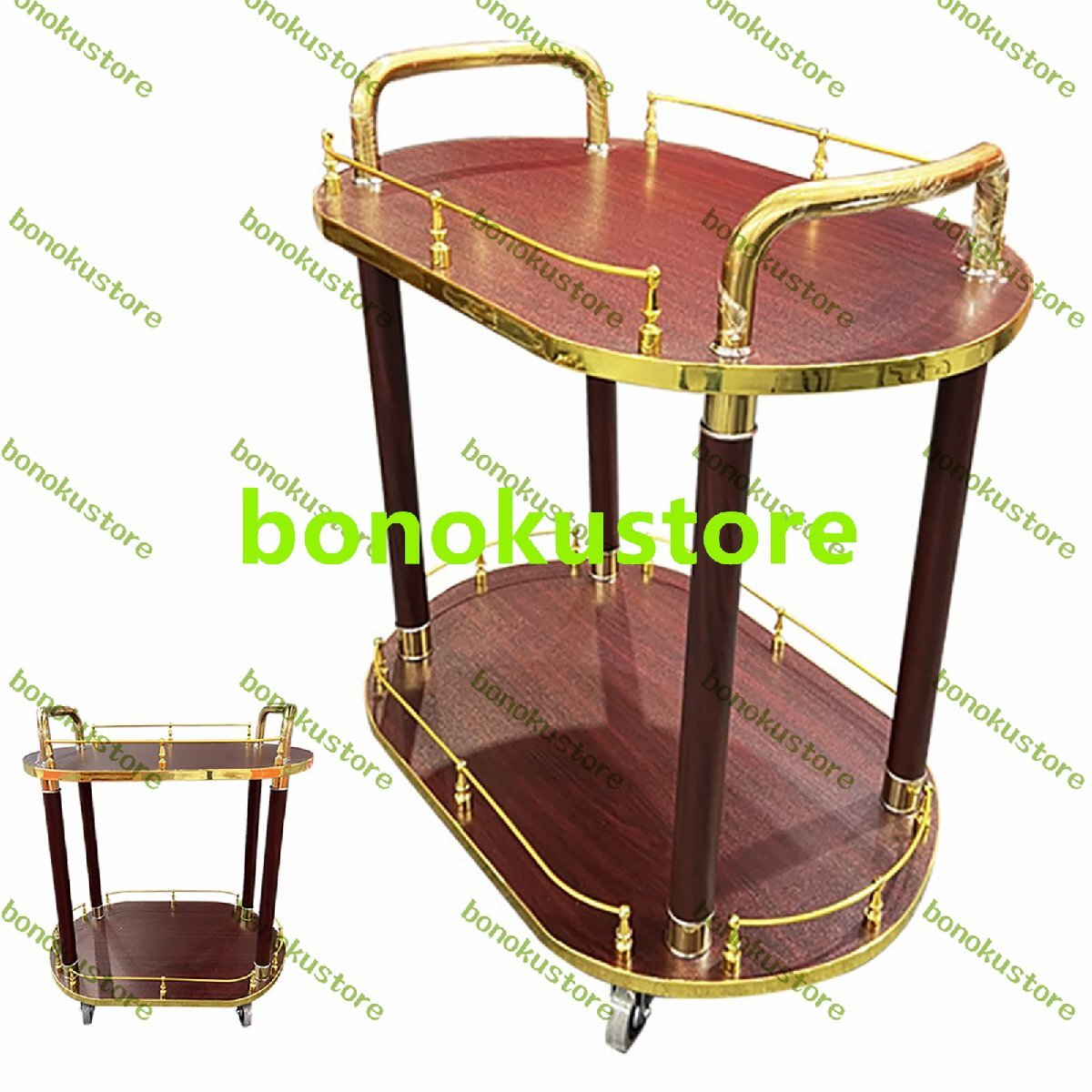 キッチンワゴン・アイランド キッチン 3段 ワゴン ラック キャスター付き ステンレス製サービスワゴン サービスワゴン キャスター付き