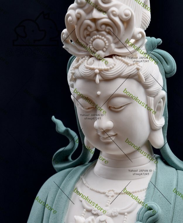 新入荷★ 極美品 祈福観音 最新作 陶磁器 仏教美術 玄関 精密細工 新入荷★ 極美品 祈福観音 最新作 陶磁器 仏教美術 玄関 精密細工