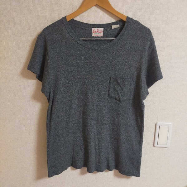 LEVI'S リーバイス LVC ポケットTシャツ 半袖 ポケT S 霜降りチャコールグレー