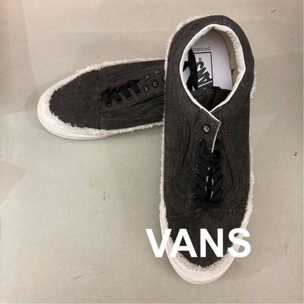 【新品未使用】バンズ VANS バンズボルト VANS VAULT フリンジ 紐 ローカット LOW OFF THE WALL サーフライン ブラック 黒 29.0cm @★