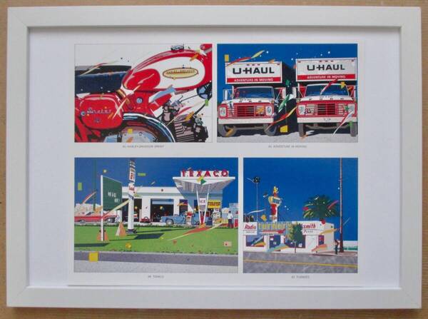 鈴木英人「夢の中へ2-3」印刷物 画集画 A4新品額入り
