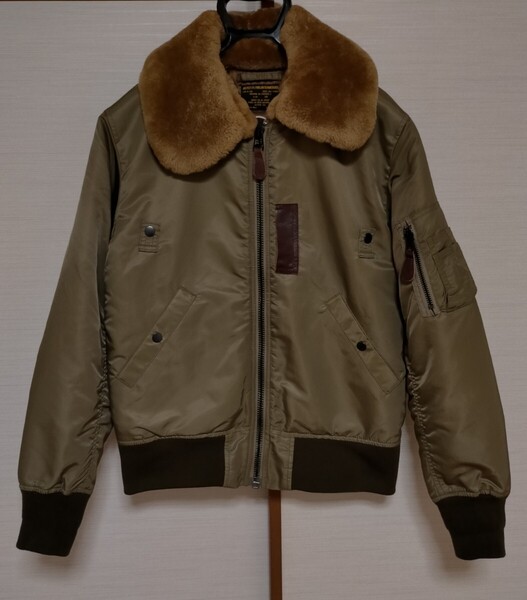 蔵出し【市場品薄モデル&カラー&サイズ/良品】waiper B-15 フライトジャケット ボンバージャケット オリーブドラブ 38