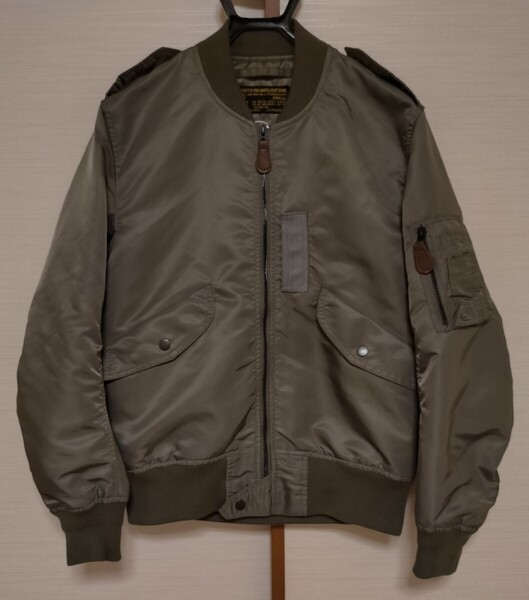 国産ブランド【いいモノは触ればわかる、カッコいいモノは見ればわかる/良品】ワイパー L-2B フライトジャケット ライトゾーン S セージ