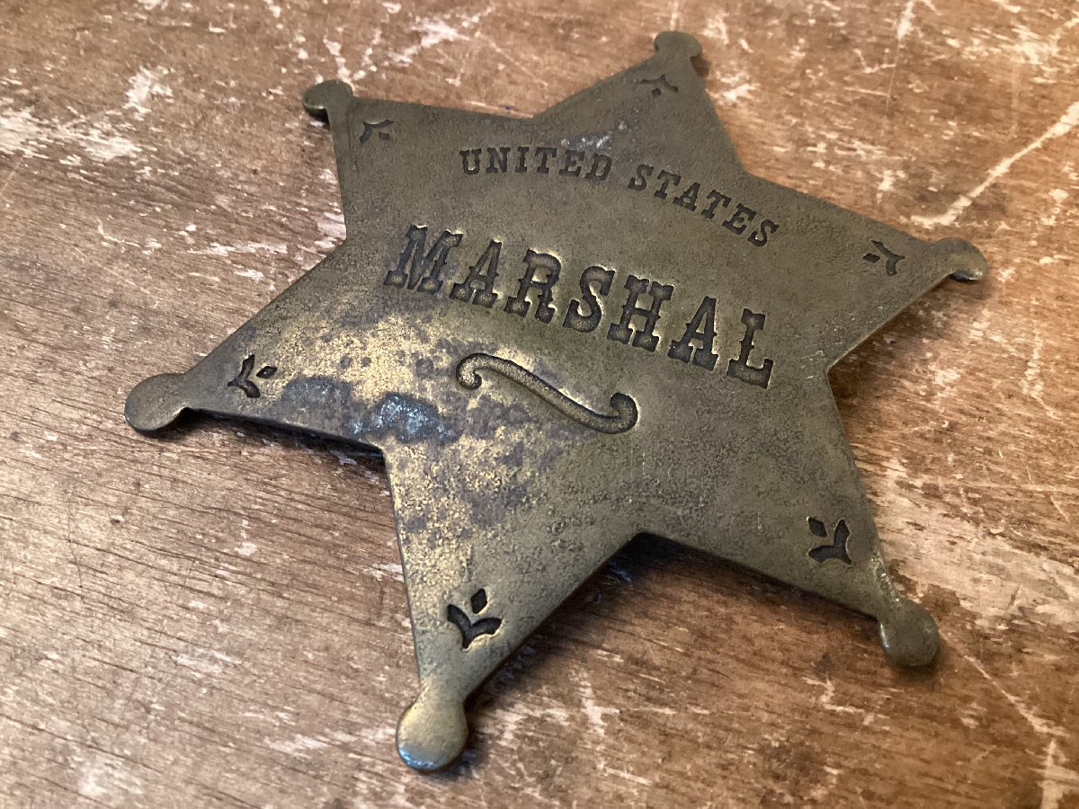 Amazon.co.jp: L3色GOLD US MARSHAL USマーシャル バッジ バッヂ