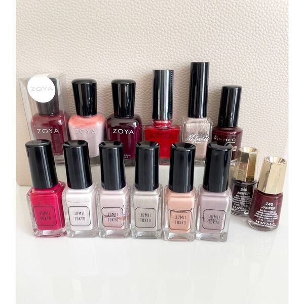 新品有り JUMIITOKYO ZOYA まとめ売り ネイルポリッシュ マニキュア ネイルカラー セルフネイル ペディキュア ボルドー ベージュ