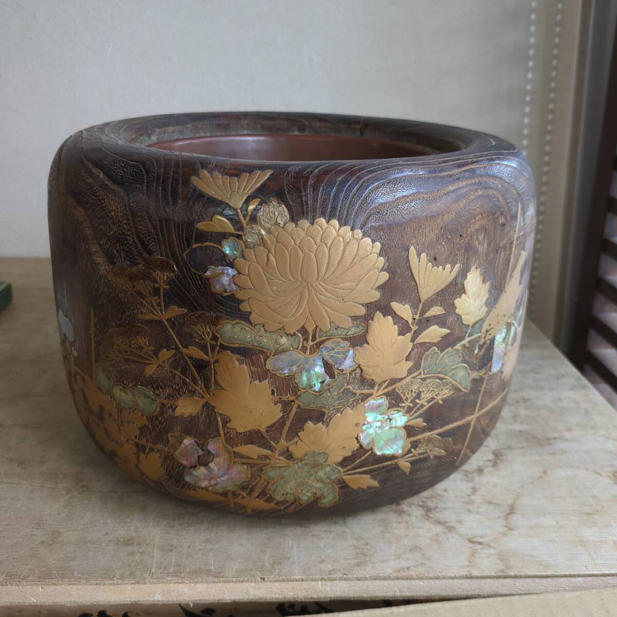 Yahoo!オークション -「火鉢 木製」(木工、竹工芸) (工芸品)の Yahoo!オークション -「火鉢 木製」(木工、竹工芸) (工芸品)の