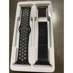 ★値下げしました★'2個入りAppleWatch対応 シリコンバンド 防水交換ベルト(38/40/41mm)黒 ブラック
