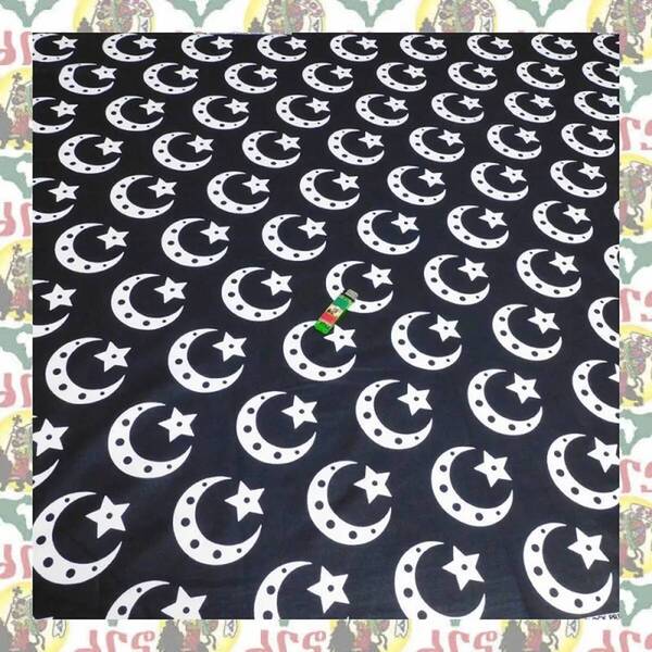 【SALE/180cm x 110cm/2ヤード】アフリカンプリント生地 barg-f47 アフリカ布 アフリカ生地 ゴールドプリント アンカラ キテンゲ パーニュ