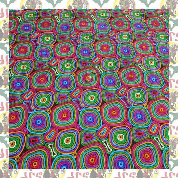【SALE/90cm x 110cm/1ヤード】アフリカンプリント生地 barg-n95 アフリカ布 アフリカ生地 ゴールドプリント アンカラ キテンゲ パーニュ