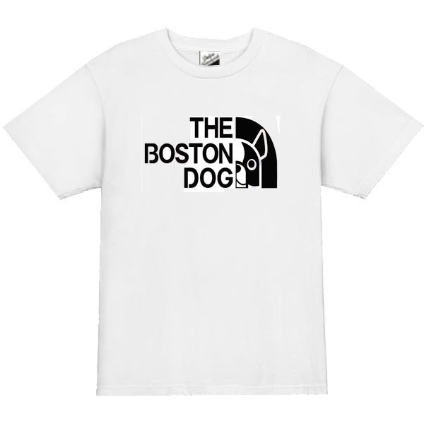 【白2XL/パロディ】ボストンテリアTシャツ面白いおもしろうけるプレゼント送料無料・新品2999円