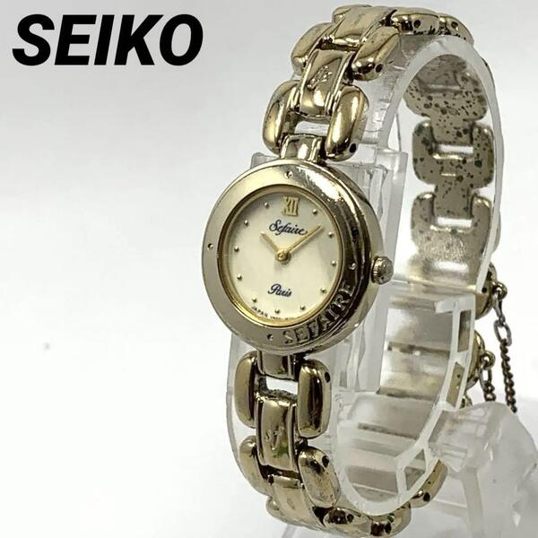 【稼働品】589 SEIKO ALBA Sefaire セイコー アルバ レディース 腕時計 新品電池交換済 クオーツ 人気 希少 ビンテージ アンティーク