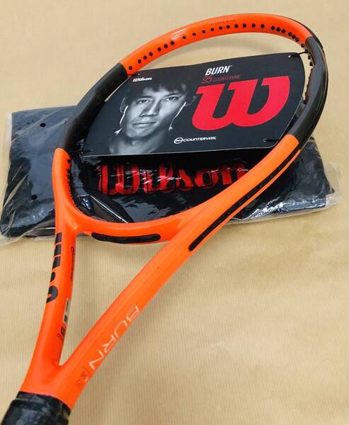 未使用品 Wilson BURN 95 CV REVERSE ウィルソン バーン 95 CV 2017 錦織圭クレーコートシーズン使用デザイン 数量限定カラーモデル