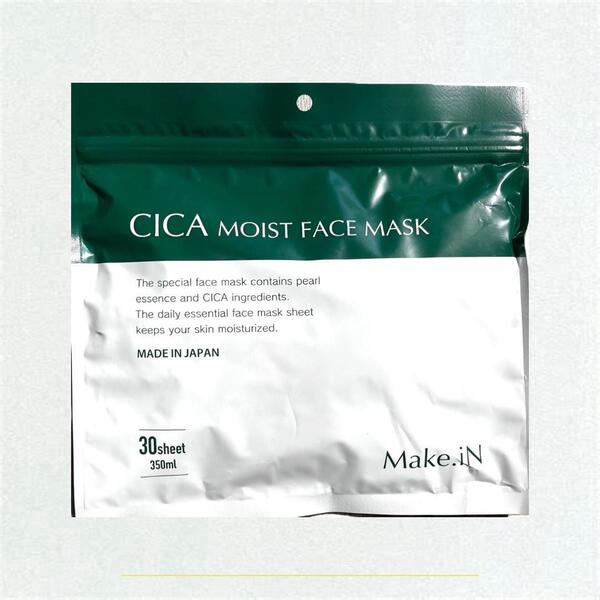 c【CICA MOIST FACE MASK シカ モイストフェイスマスク 30枚入り】 Make.iN パック フェイスマスク