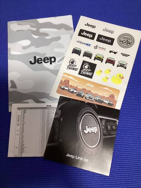 Jeep ジープ ノベルティ クリアファイル カタログ 取り扱い店一覧 ステッカー 袋