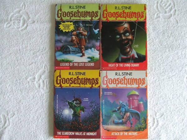 Y美品 ★★★Goose Bumps アメリカ・ペーパーバック×4冊セット★★★ 多読用まとめ売り 未読品/洋書 ◆送料無料◆ 英語