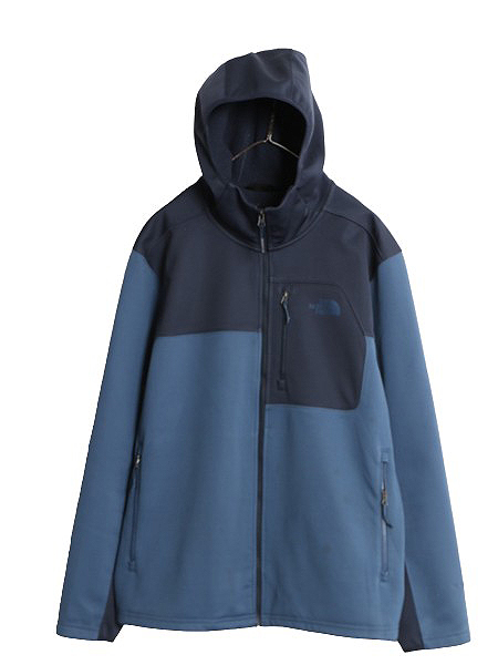US企画 ノースフェイス APEX ソフトシェル パーカー ジャケット メンズ XL The North face アウトドア 裏 フリース ストレッチ ジャンパー