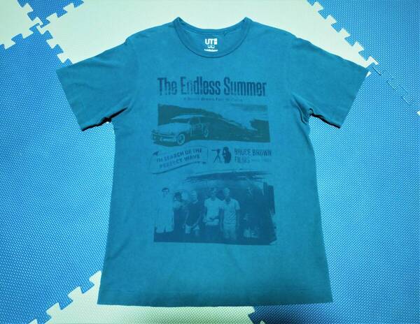 送料無料●ユニクロ●UT●TheEndlessSummer●BruceBrownFilms●Tシャツ●M●ブルーグリーン●アメリカンドリーム●アメカジ●サーファー●