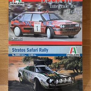 送料無料! イタレリの 1/24 「ランチア」ストラトス&デルタHFを2台纏めてお譲りします