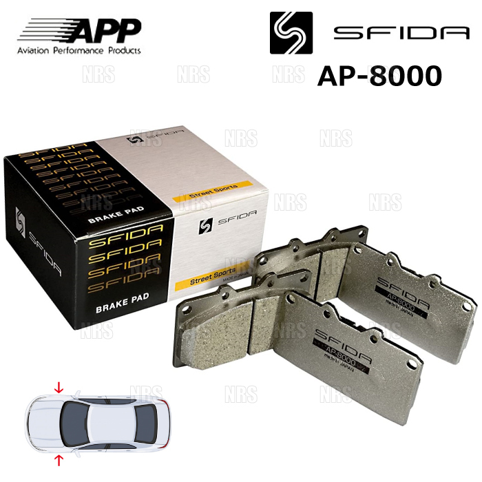 APP エーピーピー SFIDA AP-8000 (フロント) ソニカ L405S/L415S 06/6~ (057F-AP8000
