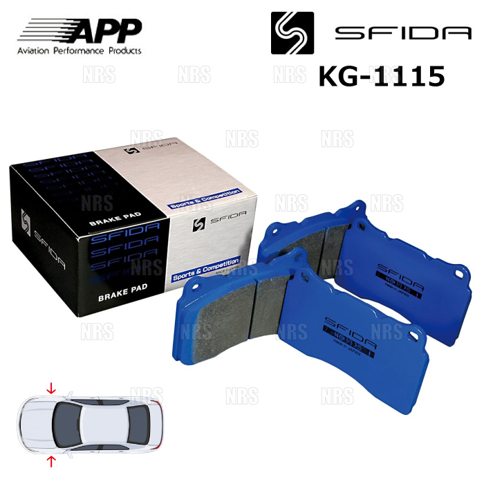 APP エーピーピー SFIDA KG-1115 (フロント) プレサージュ U31/TU31/TNU31/PU31/PNU31 03/6~ (152F-KG1115
