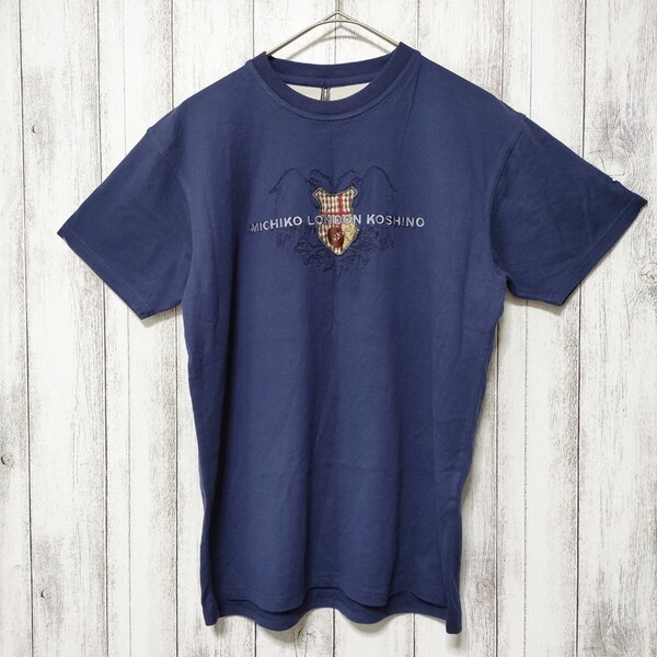 MICHIKO LONDON KOSHINO (M) ロゴ刺繍 Tシャツ