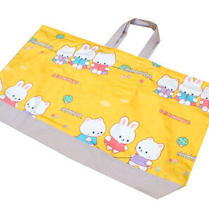 送料無料【新品】ベビー 布団 通園 バッグ【うさぎ-3】エコバッグ 大判