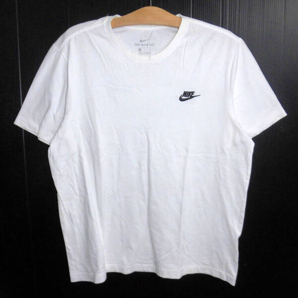 ☆NIKE ナイキ NSW Club Tee 胸ロゴ刺繍 クラブ Tシャツ XLサイズ 白