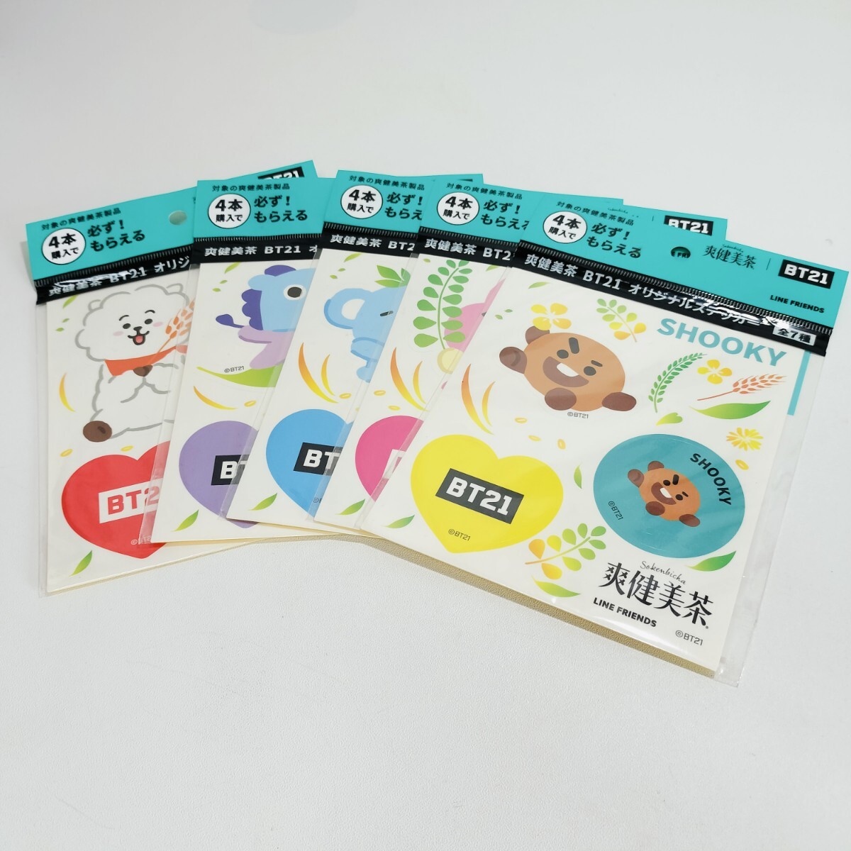 【未使用⭐︎非売品】bt21 アクリルウォールオーナメントセット BT21 minini Flower Deco Holder【BT21公式グッズ】minini