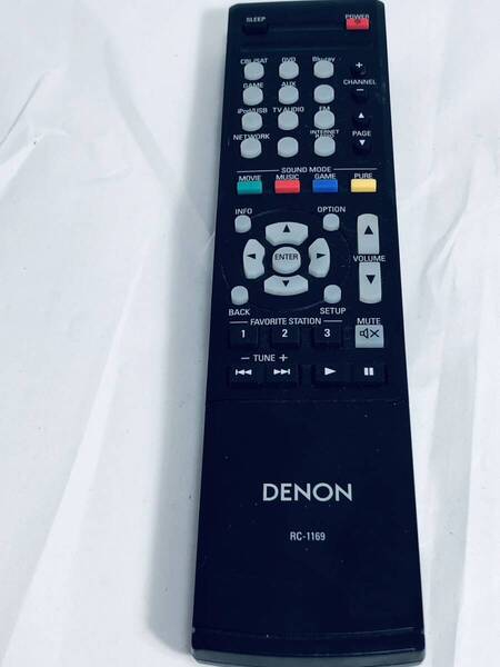 【デノン 純正 リモコン 1G07】動作保証 即日発送 RC-1169 DENON AVアンプ