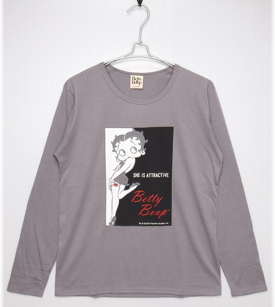 即決■★Betty Boop / ベティ・ブープ★■ロンT Lady's / SIZE=L