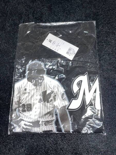 即決 送料無料 新品未開封 千葉ロッテマリーンズ ロッテ 小野晋吾 Tシャツ Oサイズ サンデー晋吾 ブラック 黒