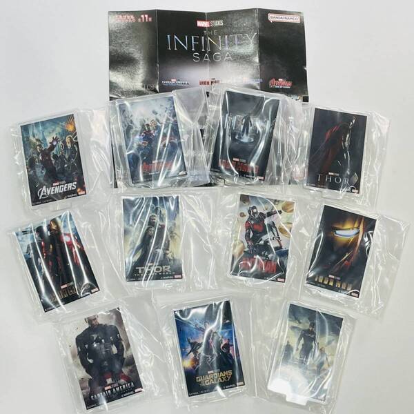 【A-39】ガチャガチャ MARVEL ポスター アクリルスタンド01 全11種セット マーベル アイアンマン ポスター ミニチュア フィギュア