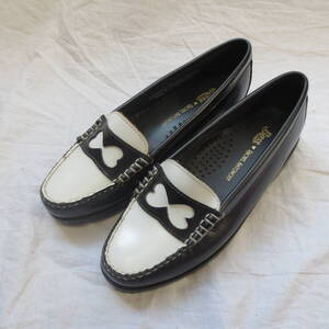 G.H.Bass RACHEL ANTONOFF パピヨン レディス ローファー コンビカラー 美シルエット 未使用 US6ハーフ
