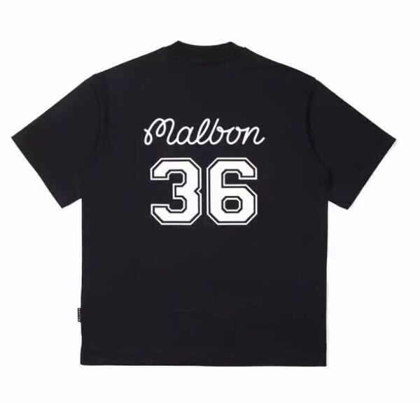 XLマルボンゴルフ MALBON GOLF シャツ モックネック 半袖 黒
