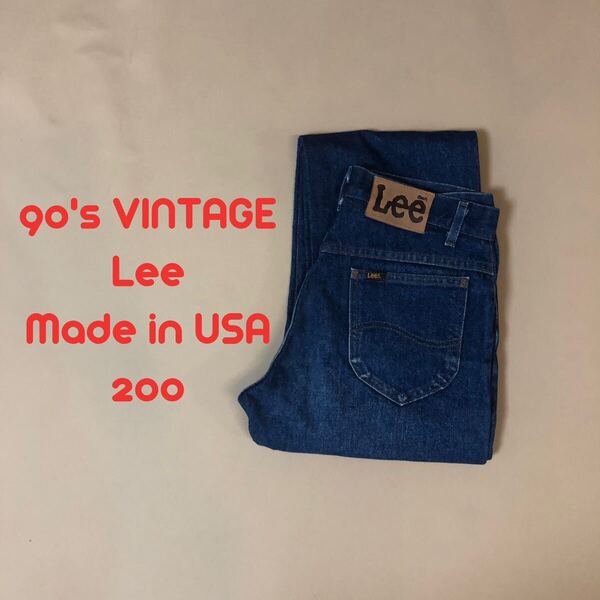 美品W30 90's Lee リー 200 ストレート ヴィンテージ P84