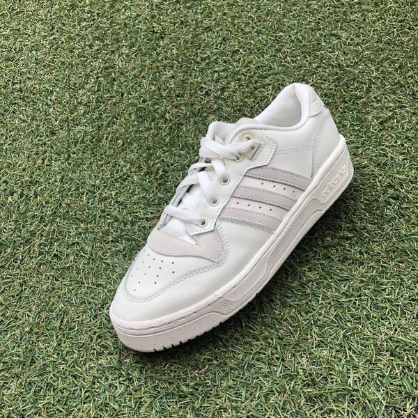 美品23.5 adidas RIVALRY LOW アディダス ライブラリー ロー HA690