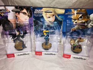 新品未開封 アミーボ ベヨネッタ ゼロスーツサムス フォックス amiibo スマブラ super smash bros. BAYONETTA ZERO SUIT SAMUS FOX