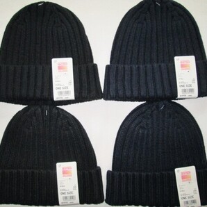★新品 2020年 UNIQLO ユニクロ ヒートテックニットキャップ 黒 紺 ONE SIZE 吸湿発熱 保温機能 暖かいヒートテック糸使用 ニット帽子★