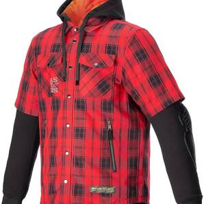 alpinestars(アルパインスターズ) MO.ST.EQ タータンシャツ フレイムレッド/ブラック 2XLサイズ