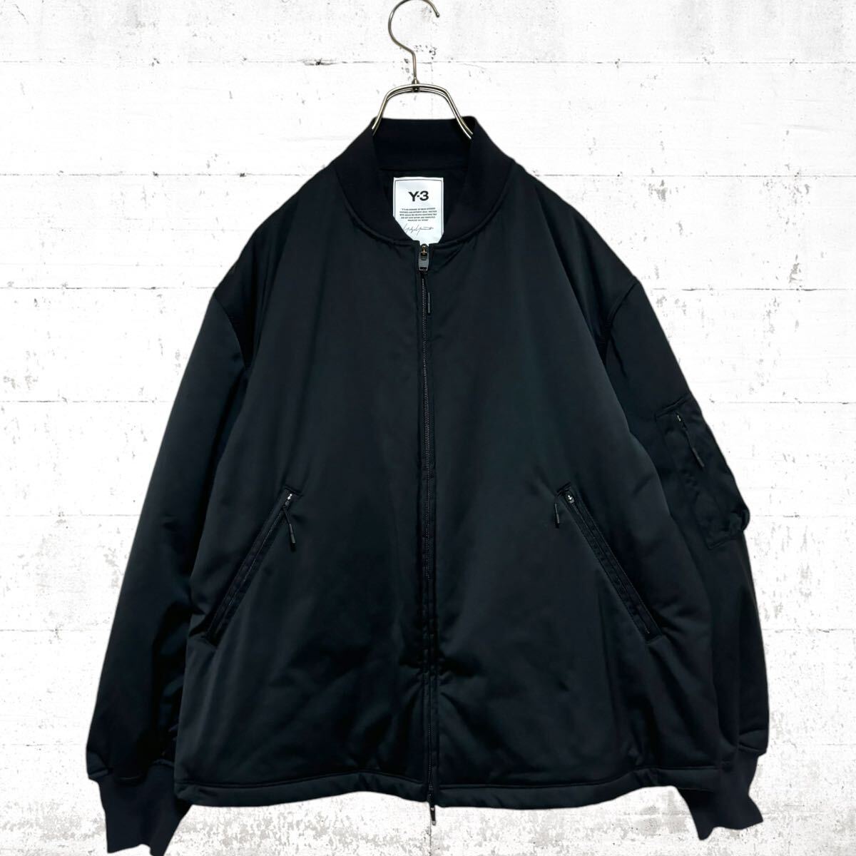 国内発送 未使用品】Y-3 パフスリーブ 幾何学模様 ヨウジヤマモト ブルゾン ジャケット・アウター