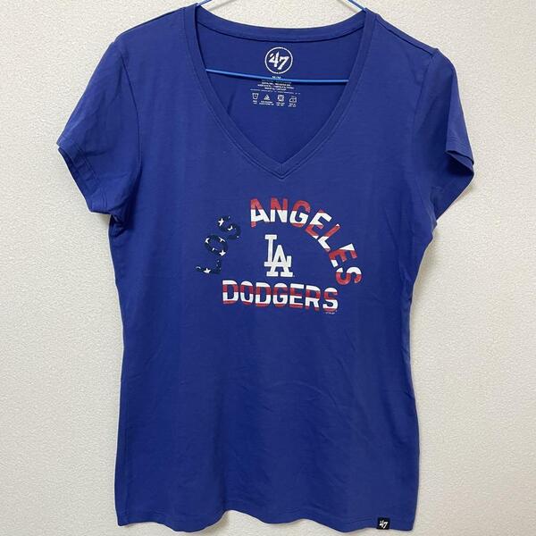 47 brand MLB公認 LA ドジャース Tシャツ レディース M 国旗 大谷翔平