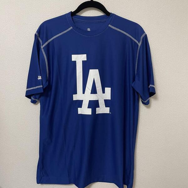 LA ドジャース MLB公式 Stitches Tシャツ 青 LAロゴ Mサイズ 大谷翔平