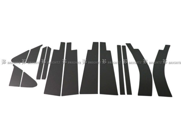  Wagon R stingray MH23S супер зеркальный нержавеющая сталь черный металлизированный стойка panel козырек иметь для 14PC покрытие PIL-BLA-383