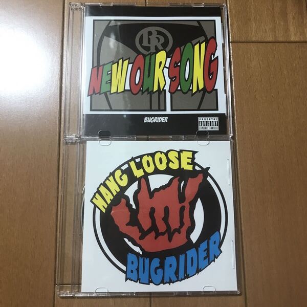 【送料無料・即決】BUGRIDER(神戸バンド) demo CDセット NEW OUR SONG、HANG LOOSE、Boobie Trap、Smash up、Earthy、