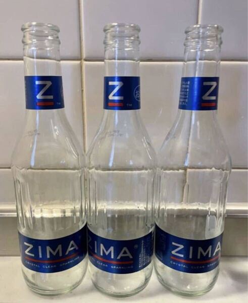 ZIMAお酒のから瓶リキュール瓶ジーマ3本セット 空瓶 旧パッケージ