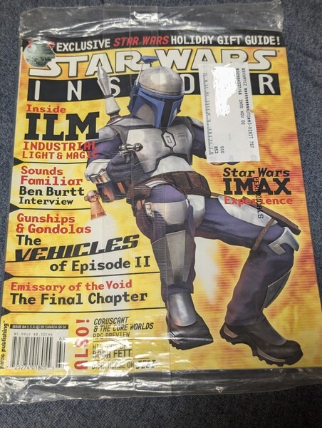 スター・ウォーズ の公式雑誌 Star Wars Insider 2002年12月-2003年1月 輸入品
