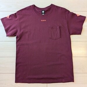 KAKOI Tシャツ L IGNITION MAN(Swagger SHAKKAZOMBIE スワッガー シャカゾンビ) ヒデボウイ USED 家紋 半袖 送料無料 ポケT