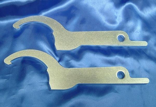 ★車高調整レンチ（車高調レンチ）汎用タイプ★シルバー 2本