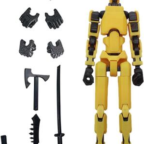 【新品】アクションフィギュア ロボット ダミー人形 イエロー